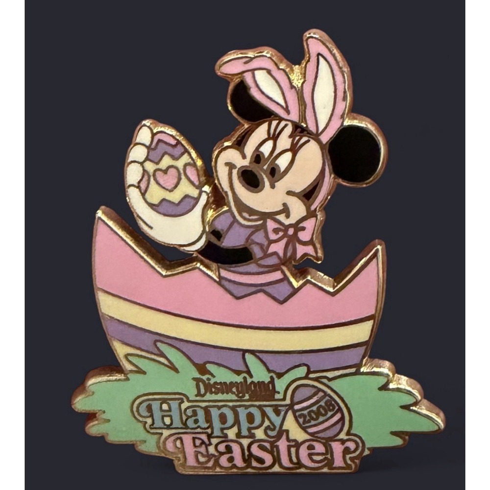 DISNEY PIN / MINNIE MOUSE HAPPY EASTER 2008 DLR / LE 300